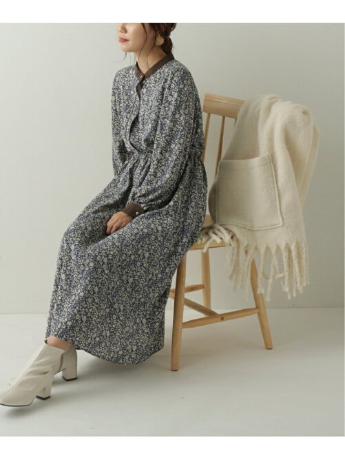 Ray Cassin 花柄配色バンドカラーワンピース Rakuten Fashion 楽天ファッション 旧楽天ブランドアベニュー Du0427