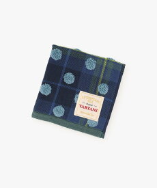 【SALE／37%OFF】Afternoon Tea LIVING タータンチェックドット柄ミニタオル/Afternoon Tea Original Tartans アフタヌーンティー・リビング ファッション雑貨 ハンカチ・ハンドタオル ブルー レッド ホワイト