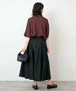 ワイドシルエットニットポロシャツ