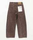 コーデュロイ カーブ ワイド パンツ