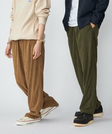 【SALE／55%OFF】SHIPS *【SHIPS別注】IRMAC de MACOBER: ストレートシルエット ソフト コーデュロイ イージー パンツ シップス パンツ その他のパンツ グレー ブラウン グリーン【送料無料】