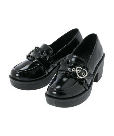 NOEMIE ハートバックルマニッシュシューズ ノエミー シューズ・靴 その他のシューズ・靴 ブラック【送料無料】