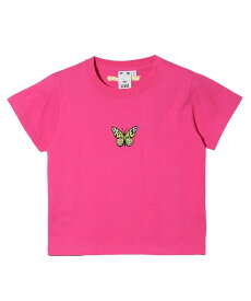 X-girl EMBROIDERED BUTTERFLY LOGO S/S BABY TEE Tシャツ X-girl エックスガール トップス カットソー・Tシャツ ブラック ピンク ホワイト【送料無料】