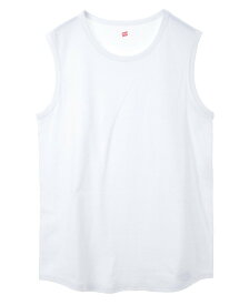 LOGEMENT DE CLAIRE 【Hanes/ヘインズ】SLEEVELESS RECYCLE COTTON メルローズクレール トップス カットソー・Tシャツ ホワイト ブラック