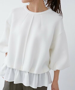 �ySALE�^30%OFF�zle.coeur blanc �s��􂢉\�tTORRAZZO DONNA �ʒ�2WAY���C���[�h ���N�[���u���� �g�b�v�X �J�b�g�\�[�ET�V���c �O���[ �z���C�g�y���������z