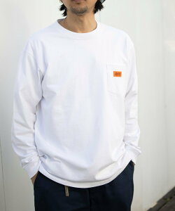 UNIVERSAL OVERALL POCKET LONG SLEEVE TEE / ���� /�|�PT ���j�o�[�T���I�[�o�[�I�[�� �g�b�v�X �J�b�g�\�[�ET�V���c �z���C�g �u���b�N �O���[�y���������z
