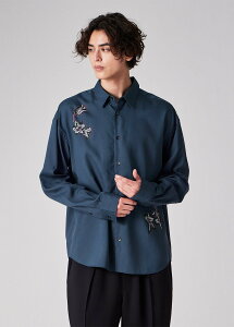 PS Paul Smith Drawing Floral �V���c �|�[���E�X�~�X �g�b�v�X �V���c�E�u���E�X �z���C�g �l�C�r�[�y���������z