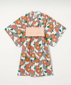 【SALE／40%OFF】UNITED ARROWS green label relaxing 浴衣 ヒマワリ/ キッズ ユナイテッドアローズ アウトレット 着物・浴衣・和装小物 浴衣 ホワイト グリーン