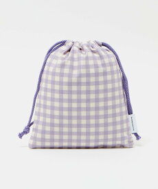 UNITED ARROWS green label relaxing 巾着バッグ(小)(ギンガム) / キッズ ユナイテッドアローズ グリーンレーベルリラクシング バッグ その他のバッグ ブルー グリーン