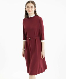 MACKINTOSH PHILOSOPHY WOMEN Cleric Collar Knit ワンピース マッキントッシュ フィロソフィー ワンピース・ドレス ワンピース レッド ブラック ネイビー【送料無料】