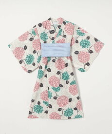 【SALE／40%OFF】UNITED ARROWS green label relaxing 浴衣 アジサイ/ キッズ ユナイテッドアローズ アウトレット 着物・浴衣・和装小物 浴衣 ブルー ホワイト