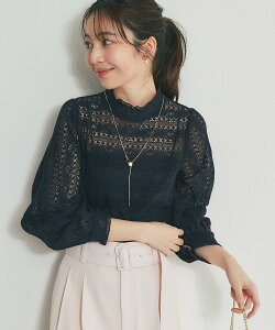 La boutique BonBon �y���f�����[�X�z���[�X�u���E�X ���u�e�B�b�N�{���{�� �g�b�v�X �V���c�E�u���E�X �z���C�g �l�C�r�[�y���������z