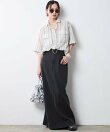 シアーチェックショート丈ブラウス<大きいサイズ有>シックスタイル
