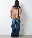 シアーチェックショート丈ブラウス<大きいサイズ有>シックスタイル