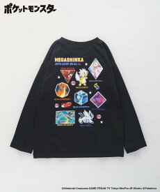 branshes 【ポケモン】長袖Tシャツ ブランシェス トップス カットソー・Tシャツ ブラック ブルー ホワイト パープル