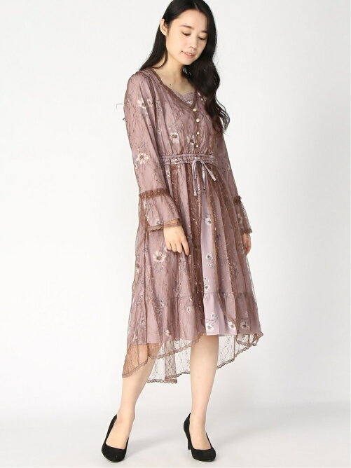 Axes Femme W コスモス柄レーヤード風op Rakuten Fashion 楽天ファッション 旧楽天ブランドアベニュー Br1430