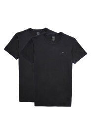 【SALE／20%OFF】DIESEL メンズ アンダーウェア ラウンドネック Tシャツ 2パック ディーゼル トップス カットソー・Tシャツ ブラック ホワイト【送料無料】
