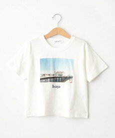 Dessin 【リンクコーデ】フォトプリントTシャツ デッサン トップス カットソー・Tシャツ ホワイト グレー