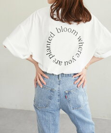 Discoat 【WEB限定】バックサークルロゴTシャツ ディスコート トップス カットソー・Tシャツ ネイビー ホワイト グレー