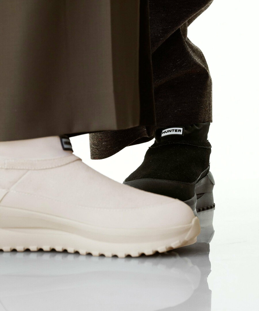 ADAM ET ROPE' FEMME 【HUNTER for ADAM ET ROPE'】別注 TRAVEL FLOW SUEDE TRAINER アダムエロペ シューズ・靴 スニーカー ホワイト ブラック【送料無料】 - メイン画像 13