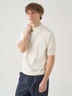 JOHN SMEDLEY モックネック半袖コットンニット Tシャツ ｜ ARBER ｜ 30G MODERN FIT ジョンスメドレー ト…