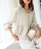 ROPE' PICNIC メッシュペプラムブルゾン ロペピクニック ジャケット・アウター ブルゾン・ジャンパー ベ…