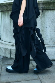 ENFOLD ORB BALLOON-TROUSERS エンフォルド パンツ スラックス・ドレスパンツ グリーン ブラック【送料無料】