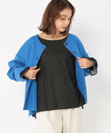 【SALE／60%OFF】studio CLIP 袖フリルつるさわブラウス スタディオクリップ トップス シャツ・ブラウス グレー ブラック ホワイト