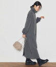 【予約で10%OFF】グレディブリリアン/Gready Brilliant/裏起毛衿ハーフジップワンピース