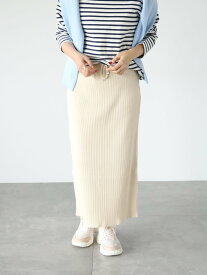 【SALE／50%OFF】Lugnoncure テレコタイトスカート テチチ スカート その他のスカート ホワイト ブルー ブラック