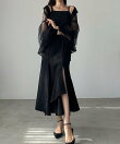 Louere イレヘム深スリットマーメイドキャミワンピース