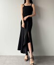 Louere イレヘム深スリットマーメイドキャミワンピース