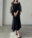Louere イレヘム深スリットマーメイドキャミワンピース