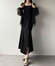 Louere イレヘム深スリットマーメイドキャミワンピース