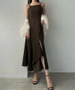 Louere イレヘム深スリットマーメイドキャミワンピース