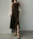 Louere イレヘム深スリットマーメイドキャミワンピース