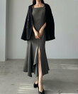 Louere イレヘム深スリットマーメイドキャミワンピース