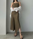 Louere イレヘム深スリットマーメイドキャミワンピース