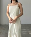 Louere イレヘム深スリットマーメイドキャミワンピース