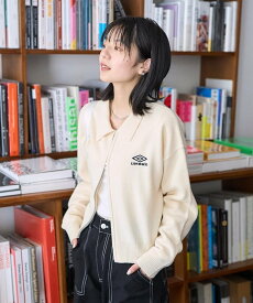 UMBRO 別注 ZIP KNIT 25AW フリークスストア トップス カーディガン ベージュ ネイビー ブラウン【送料無料】