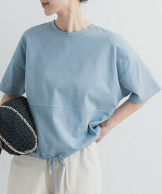 【SALE／20%OFF】URBAN RESEARCH DOORS ヘムドロストプルオーバー アーバンリサーチドアーズ トップス カットソー・Tシャツ ブルー ベージュ ホワイト グレー【送料無料】