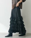 【2サイズ展開】カッセンフリルロングスカート