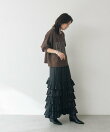 【2サイズ展開】カッセンフリルロングスカート