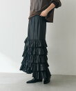 【2サイズ展開】カッセンフリルロングスカート