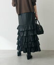 【2サイズ展開】カッセンフリルロングスカート