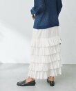 【2サイズ展開】カッセンフリルロングスカート