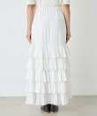 【2サイズ展開】カッセンフリルロングスカート