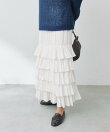 【2サイズ展開】カッセンフリルロングスカート