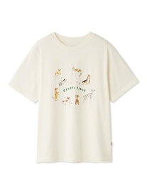 gelato pique 【接触冷感】【ヒラノトシユキ】DOGワンポイントTシャツ ジェラートピケ インナー・ルームウェア その他のインナー・ルームウェア ホワイト【送料無料】