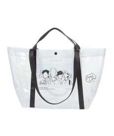 【SALE／20%OFF】studio CLIP 【daily CLIP×Rooo Lou】ハンドルPVCバッグ スタディオクリップ バッグ トートバッグ ホワイト グレー